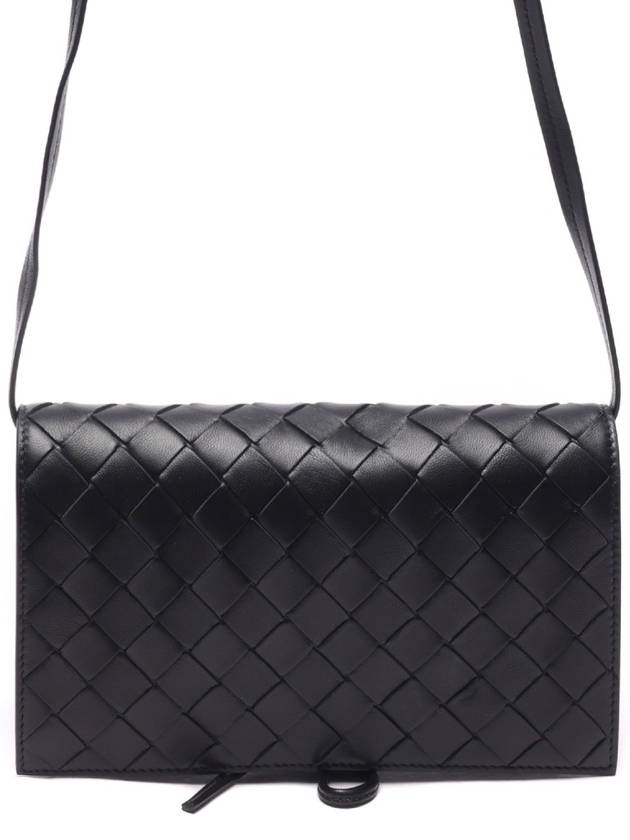 Intrecciato Mini Cross Bag Black - BOTTEGA VENETA - BALAAN 2