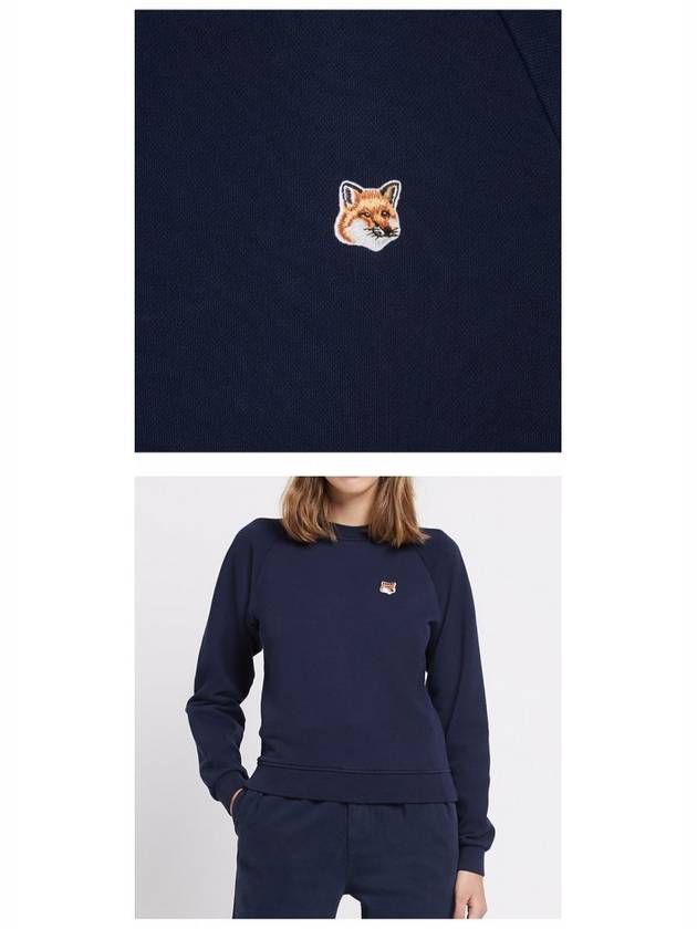 Fox Head Patch Adjusted Sweatshirt Navy - MAISON KITSUNE - BALAAN 6