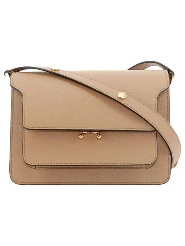 Saffiano Trunk Medium Shoulder Bag Beige - MARNI - BALAAN 2