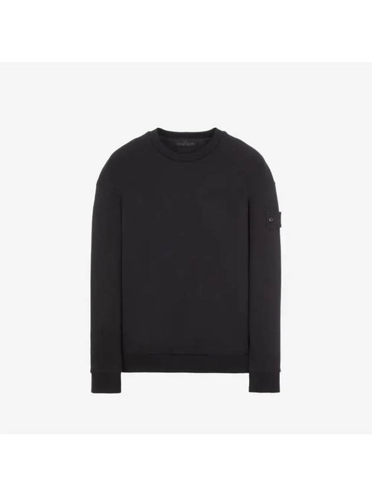 Waffen Patch Ghost Piece Cotton Sweatshirt Black - STONE ISLAND - BALAAN 2