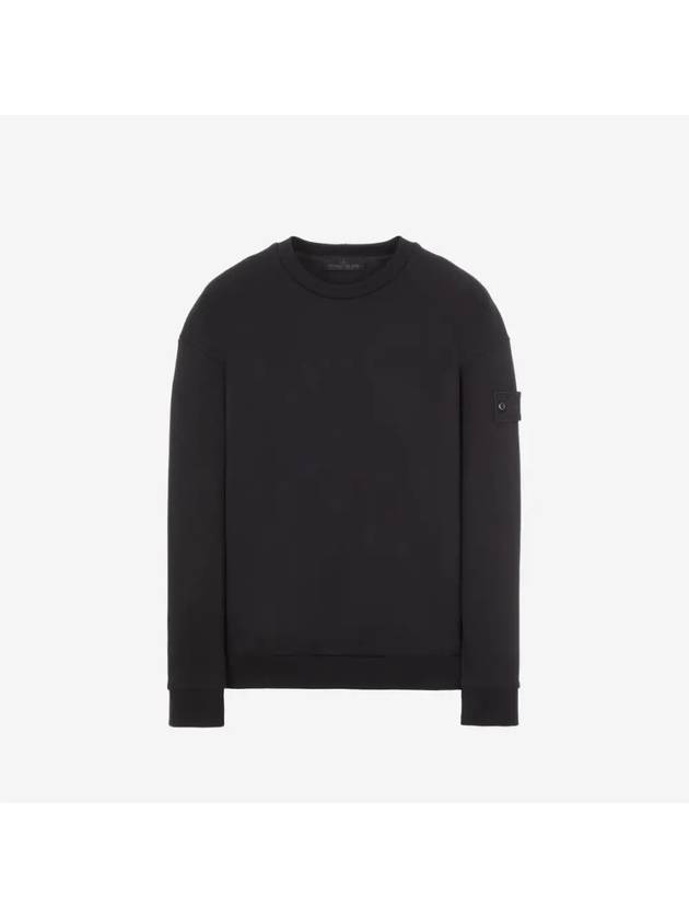 Waffen Patch Ghost Piece Cotton Sweatshirt Black - STONE ISLAND - BALAAN 4