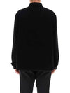 Triangle Logo Corduroy Long Sleeve Shirt Black - PRADA - BALAAN 5