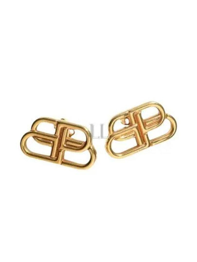 BB Logo Stud Earrings Gold - BALENCIAGA - BALAAN 2