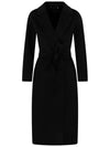 ESTURIA Long Wool Coat Black 2429016131 013 - MAX MARA - BALAAN 1