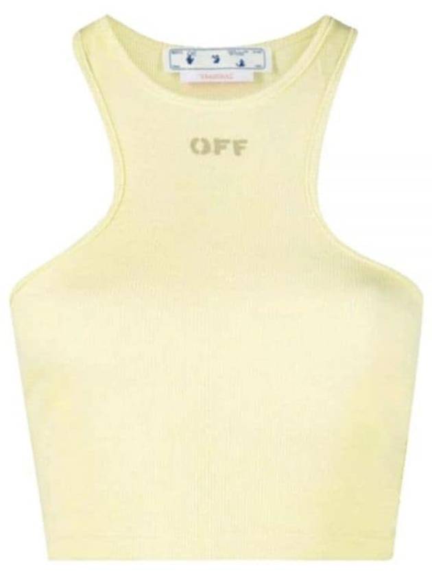 Off Stamp Crop Bra Light Green - OFF WHITE - BALAAN 2