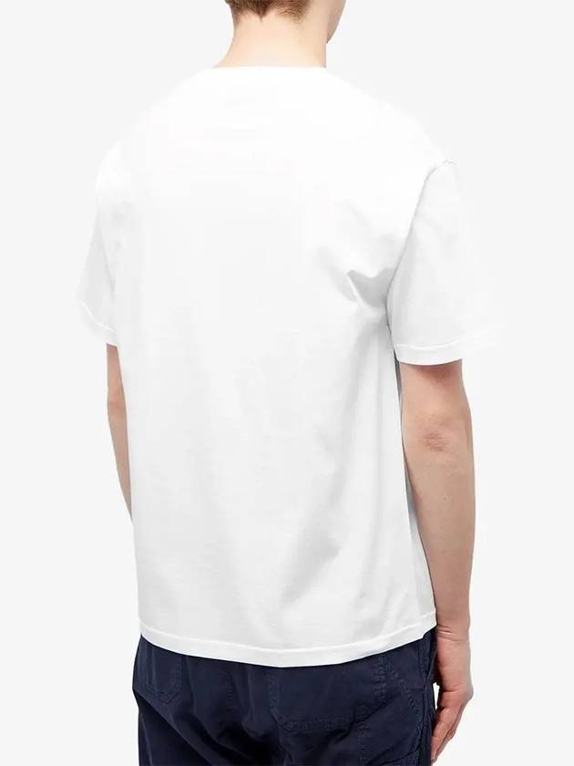 Men's Kyle Logo Print Cotton Jersey Short Sleeve T-Shirt  White - A.P.C. - BALAAN 4