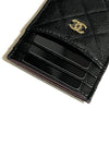 Classic card wallet holder black gold caviar AP3595 - CHANEL - BALAAN 7