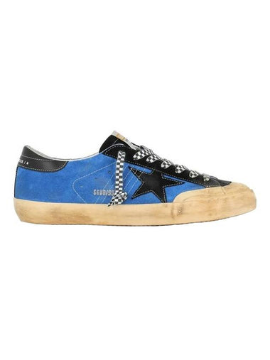 Superstar Patch Low Top Sneakers Blue - GOLDEN GOOSE - BALAAN 1