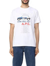 Martin Graphic Print Short Sleeve T-Shirt White - A.P.C. - BALAAN 3