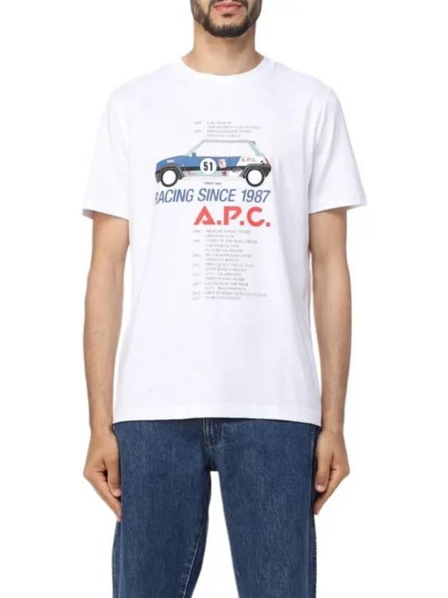 Martin Graphic Print Short Sleeve T-Shirt White - A.P.C. - BALAAN 3