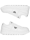 Padded Nappa Leather Low Top Sneakers White - PRADA - BALAAN 2