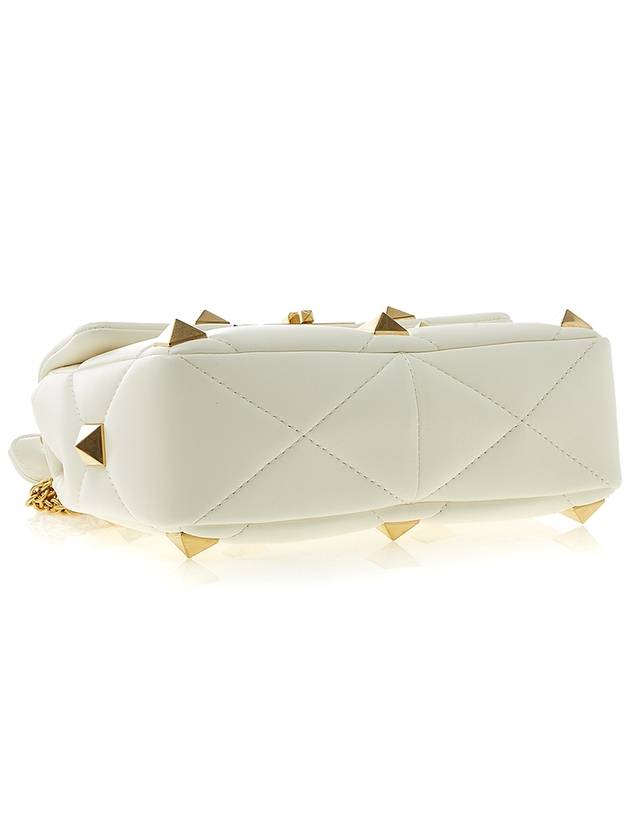 Roman Stud Shoulder Bag Ivory - VALENTINO - BALAAN 6