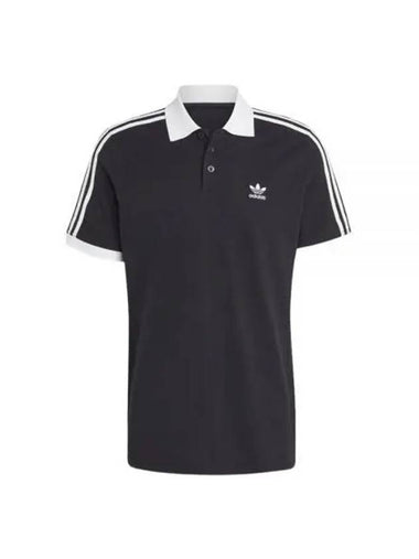 Adicolor Classic Three Stripes Polo Shirt Black KR - ADIDAS - BALAAN 1