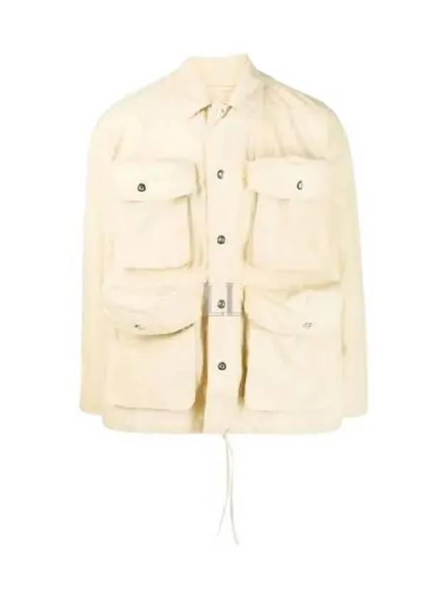 Multi Cargo Pocket Shirt Jacket Beige - SUNNEI - BALAAN 2