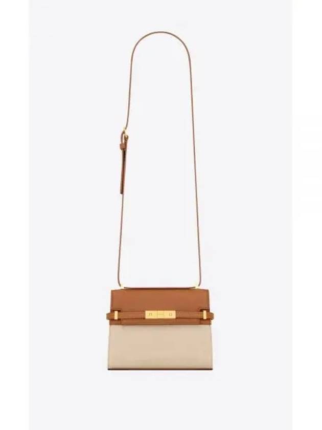 Mini Manhattan Cross Bag Desert Dust Brick - SAINT LAURENT - BALAAN 2