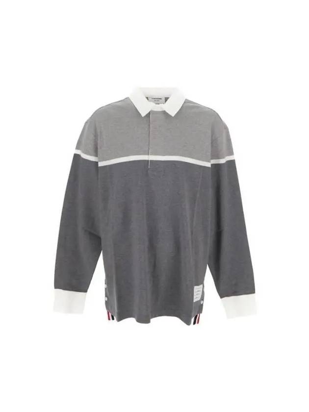 long sleeve polo shirt MJP115A02212 - THOM BROWNE - BALAAN 2