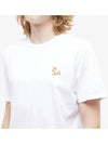 Chillax Fox Patch Classic Short Sleeve T-Shirt White - MAISON KITSUNE - BALAAN 4