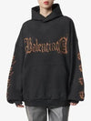 Heavy Metal Cotton Oversized Hoodie Black - BALENCIAGA - BALAAN 2