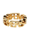 Logo Ring Gold 1002575 1A00620 3J000 - VERSACE - BALAAN.