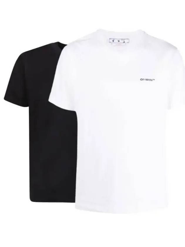 Wave out short sleeve t shirt black white OMAA027F22 JER016 - OFF WHITE - BALAAN 1