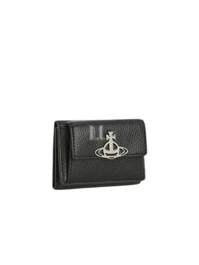 ORB Logo Small Half Wallet Black - VIVIENNE WESTWOOD - BALAAN 2