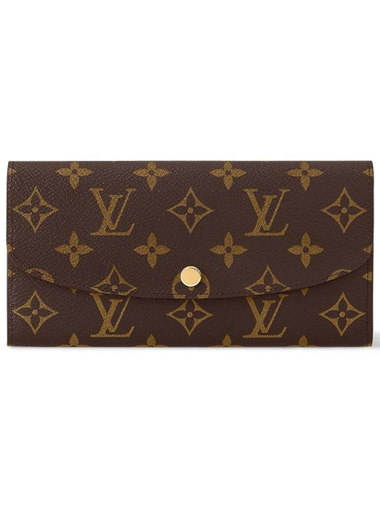 Louis VuittionEmily Monogram Long Wallet Brown - LOUIS VUITTON - BALAAN 2