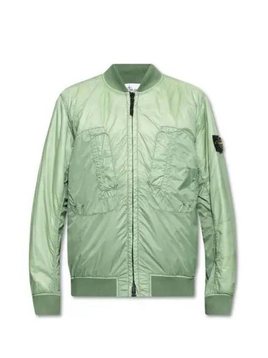 Micro Yarn Badge Packable Primaloft Bomber Jacket Green - STONE ISLAND - BALAAN 2