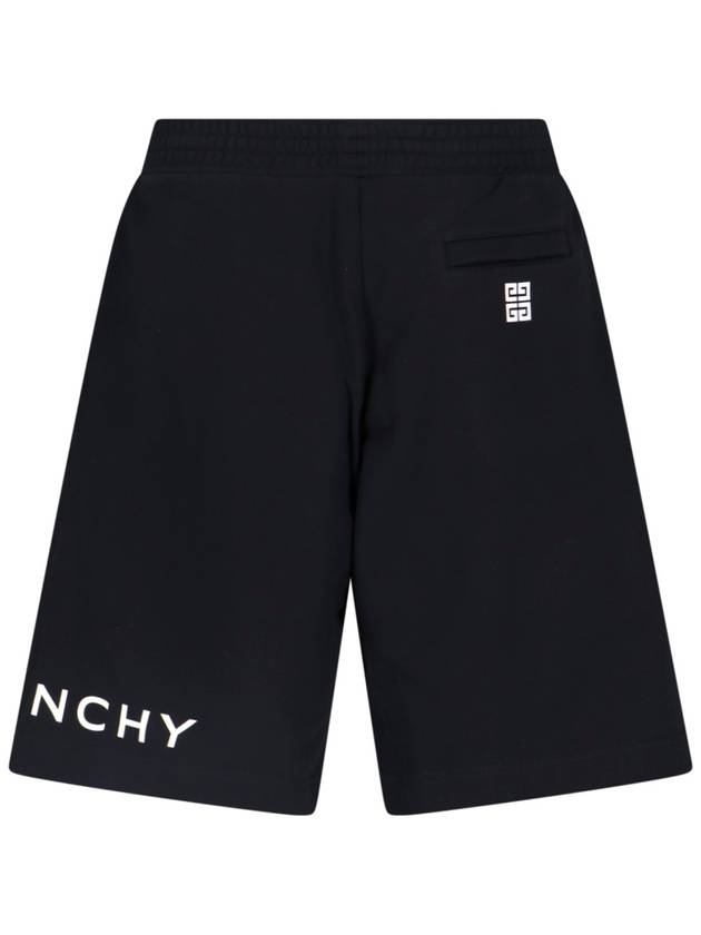 Logo Print Pocket Shorts Black - GIVENCHY - BALAAN 4