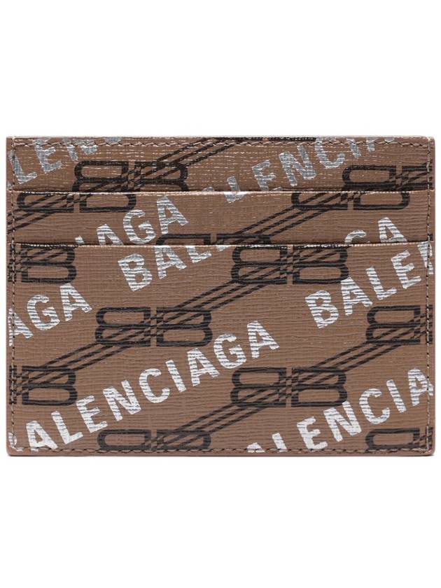 BB Monogram Print Card Wallet Brown - BALENCIAGA - BALAAN 5