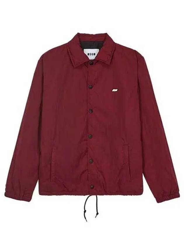 Logo Button Windbreaker Red - MSGM - BALAAN 2