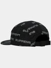 Reflective jacquard camp cap hat black FW24H18 - SUPREME - BALAAN 3