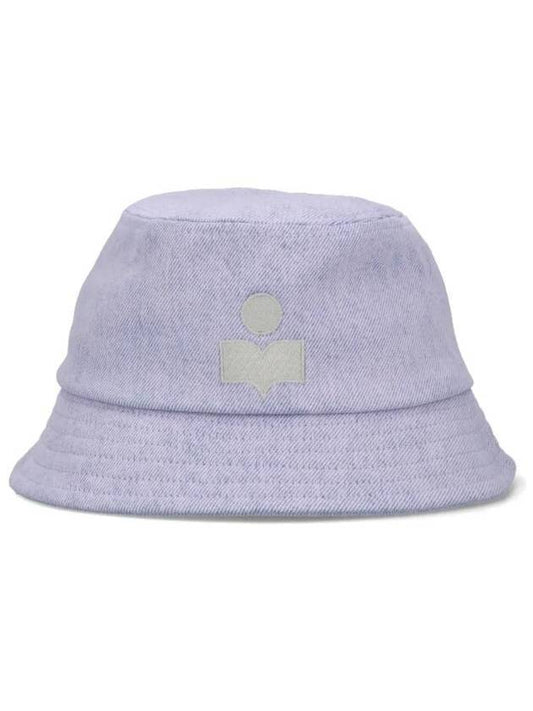Haley Embroidered Logo Bucket Hat Violet - ISABEL MARANT - BALAAN.