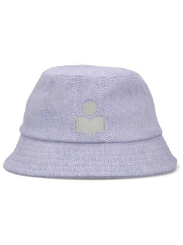 Haley Embroidered Logo Bucket Hat Violet - ISABEL MARANT - BALAAN 1