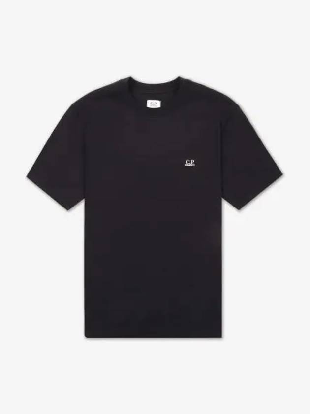 30/1 Jersey Back Goggle Short Sleeve T-Shirt Black - CP COMPANY - BALAAN 2