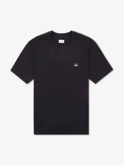 CP Company Logo Print Jersey Short Sleeve T Shirt Black 17CMTS030A005100W999 - CP COMPANY - BALAAN 2