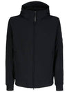 Lens Wappen Patch Zip Up Hoodie Black - CP COMPANY - BALAAN 2