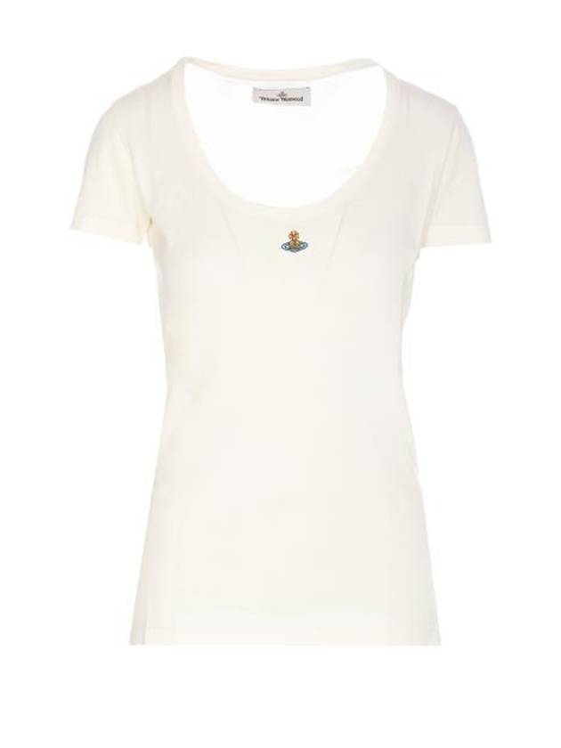 ORB Lollo Short Sleeve T-Shirt White - VIVIENNE WESTWOOD - BALAAN 2