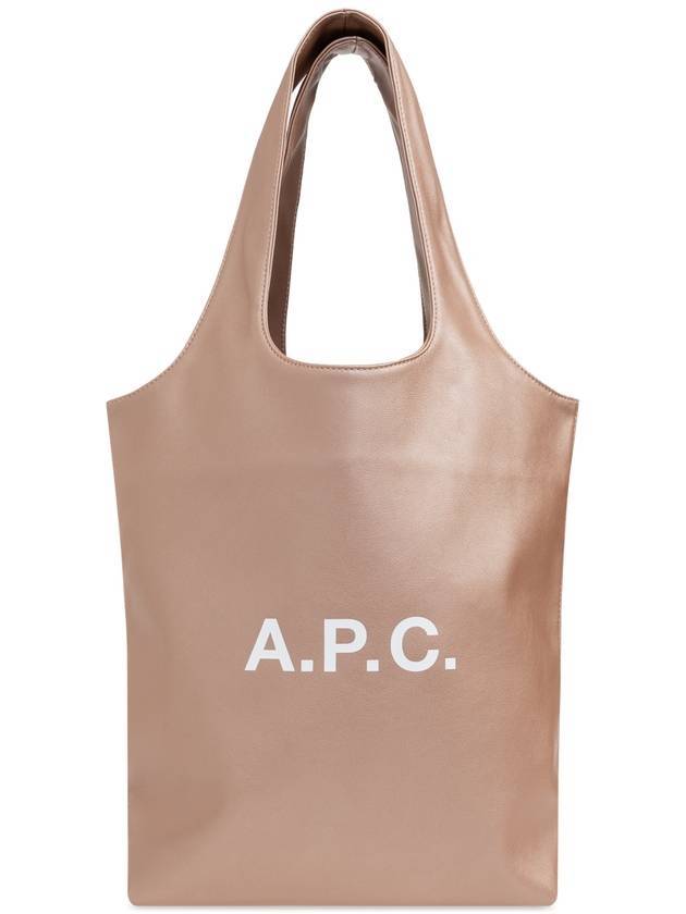 Ninon Small Recycled Leather Tote Bag Satin Pink - A.P.C. - BALAAN 6