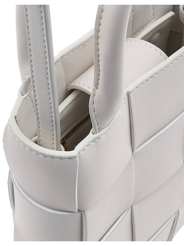 Cassette Mini Tote Bag White - BOTTEGA VENETA - BALAAN 9