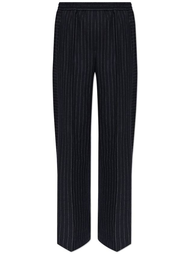 PS Paul Smith Striped Trousers, Women's, Navy Blue - PAUL SMITH - BALAAN 1