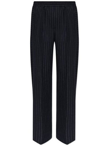 PS Paul Smith Striped Trousers, Women's, Navy Blue - PAUL SMITH - BALAAN 1