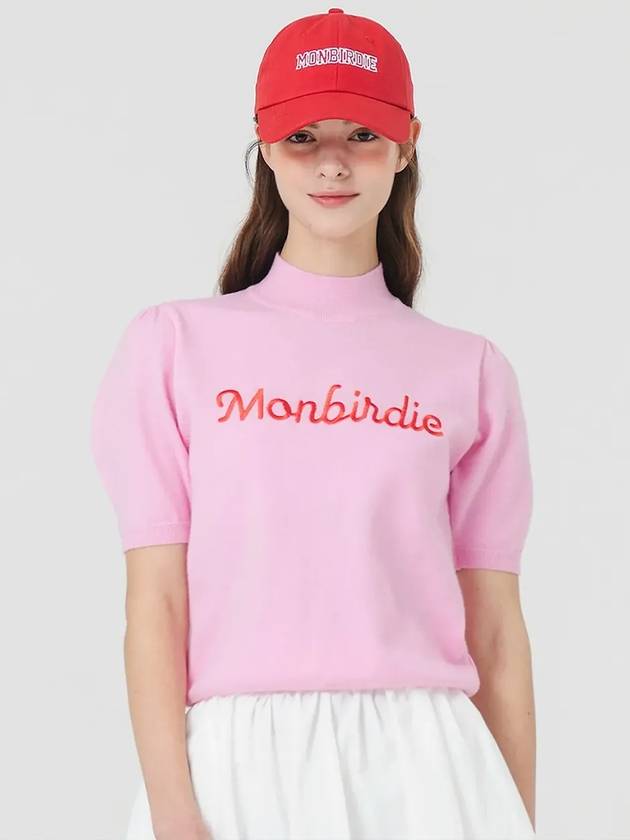 Candy puff knit PINK - MONBIRDIE GOLF - BALAAN 5