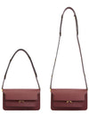 Trunk East West Shoulder Bag Wine - MARNI - BALAAN 8