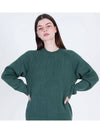 Hazy Ribbed Raglan Knit Green - CHANCE'S NOI - BALAAN 4