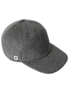 Cashmere Ball Cap Wild Dove Melange - LORO PIANA - BALAAN.