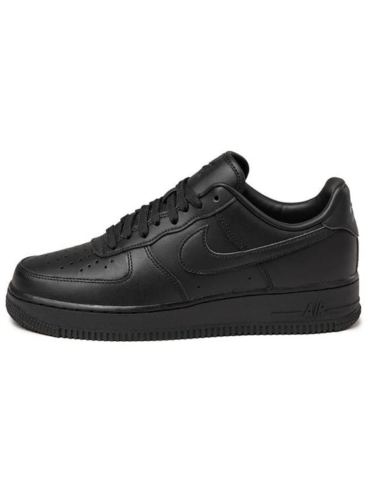 Air Force 1 '07 Low Top Sneakers Triple Black - NIKE - BALAAN 2