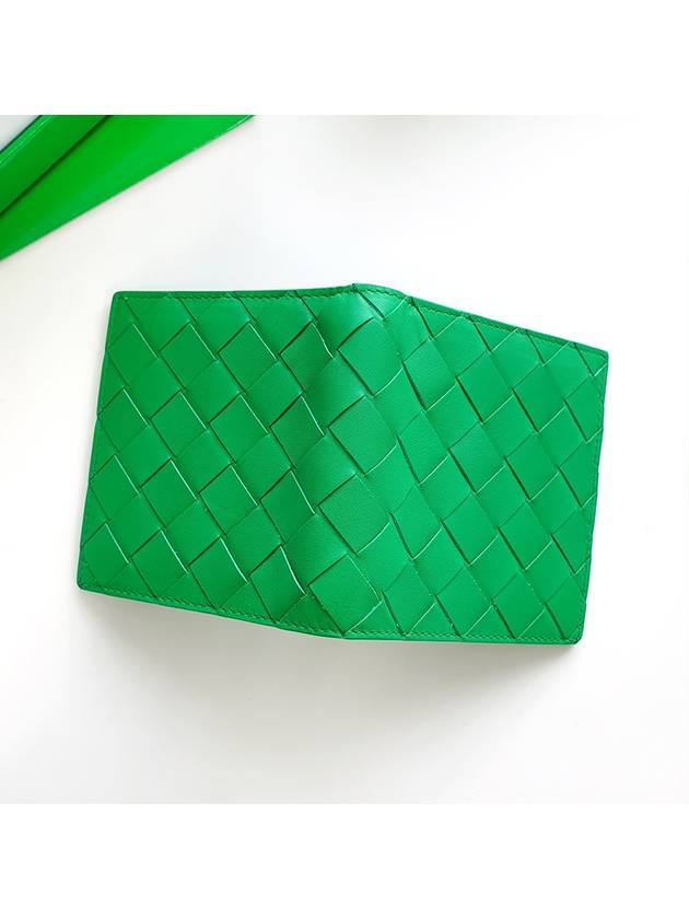 Intrecciato Bifold Half Wallet Green - BOTTEGA VENETA - BALAAN 7