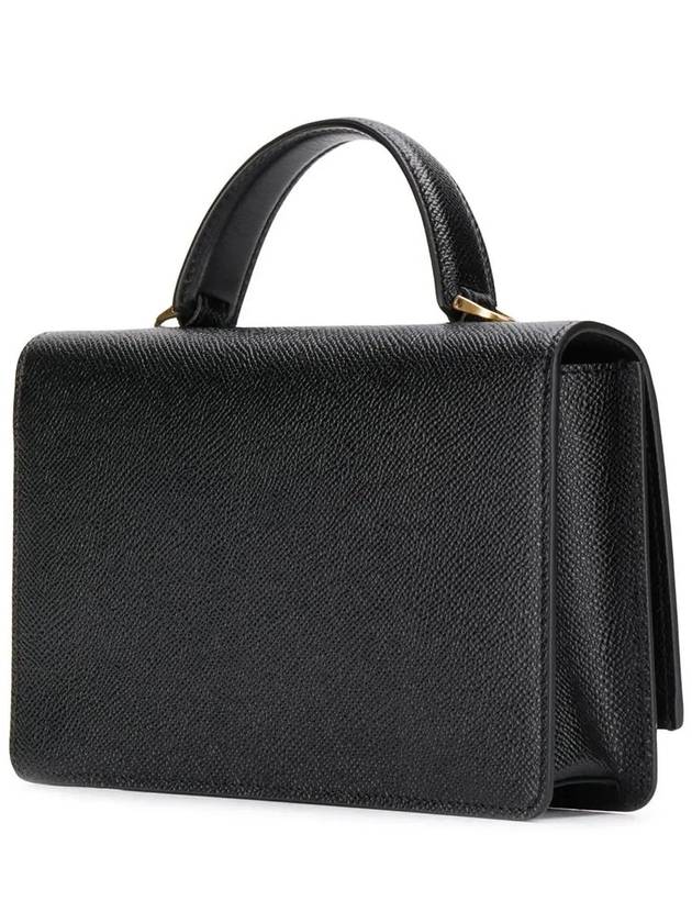 Gancini Mini Cross Bag Black - SALVATORE FERRAGAMO - BALAAN 4