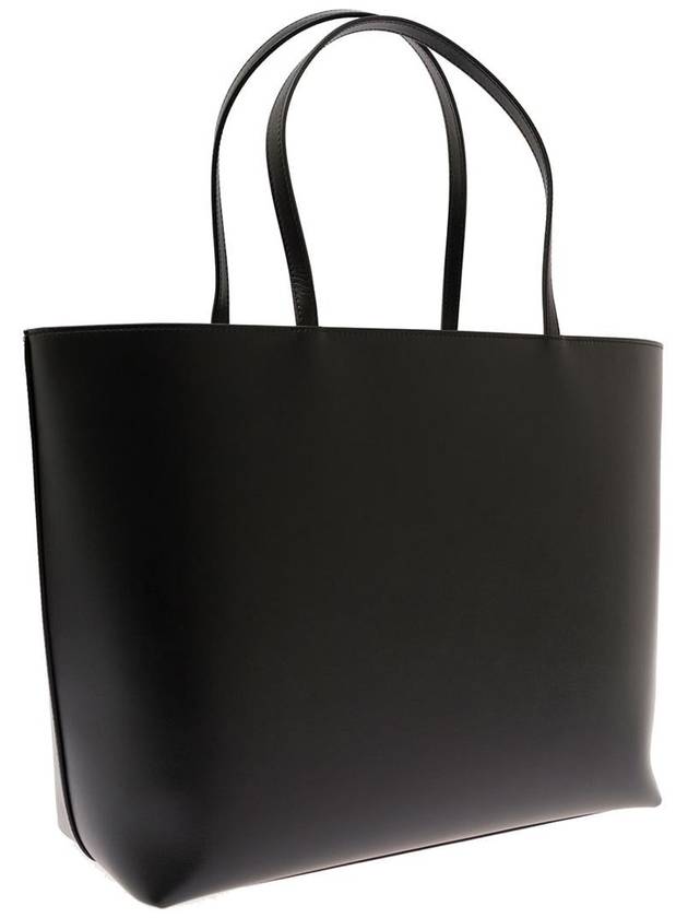 DG Logo Leather Tote Bag Black - DOLCE&GABBANA - BALAAN 3