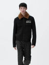 knit blouson with shearling collar - LOUIS VUITTON - BALAAN 2